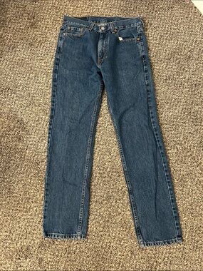 Levi Men's Blue Straight-Leg Regular fit Jeans - Style 505